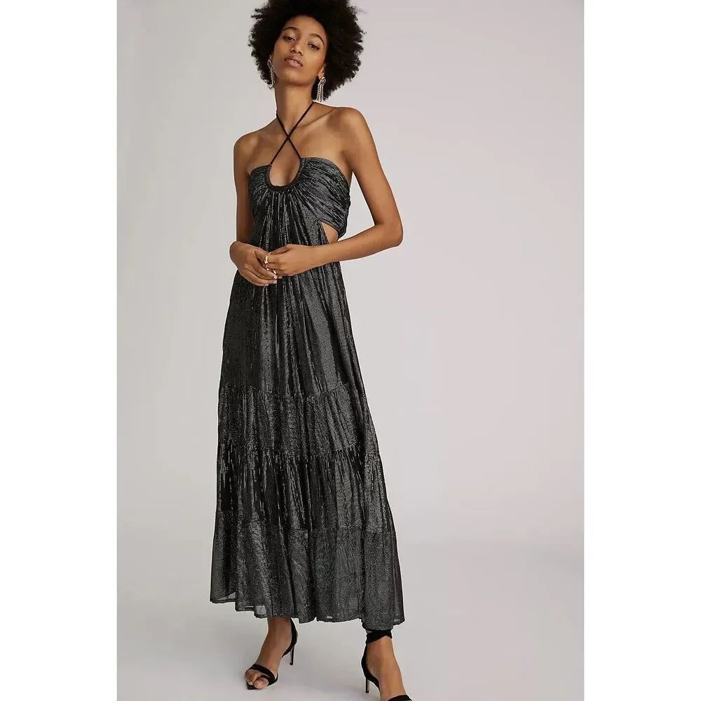 Anthropologie Verb by Pallavi Singhee Cut-Out Midi Dress